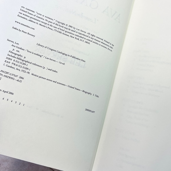 Ava Gardner Love Is Nothing Book - Picture 3 of 4